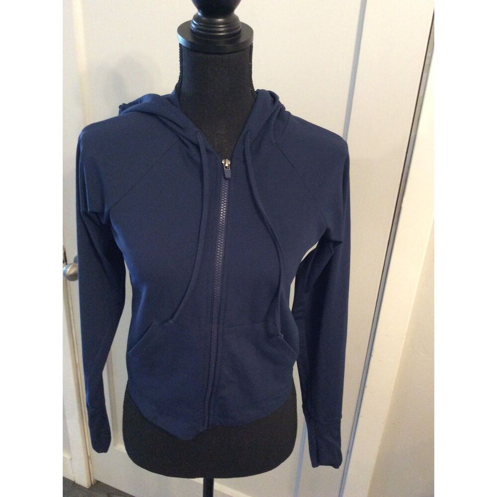 Fabletics Full Zip Navy blue hoodie XS Women's VNC
